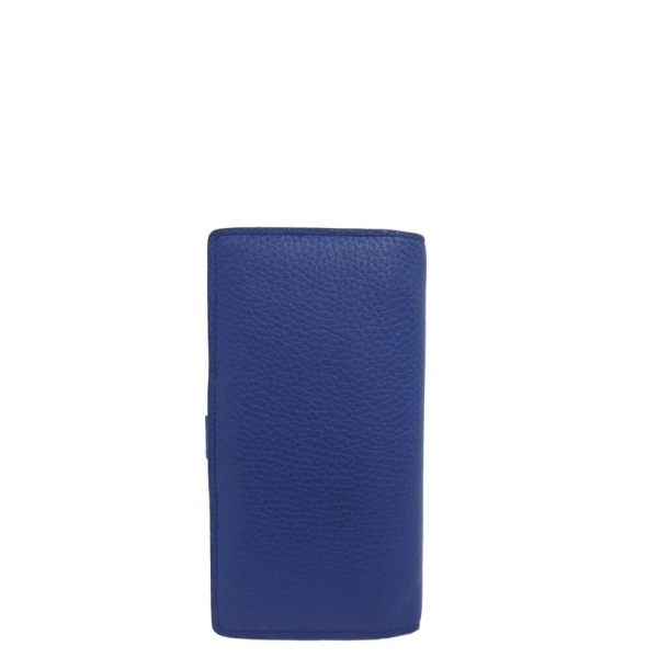 02728 2 Louis Vuitton Vertical Wallet Taurillon Wallet Blue