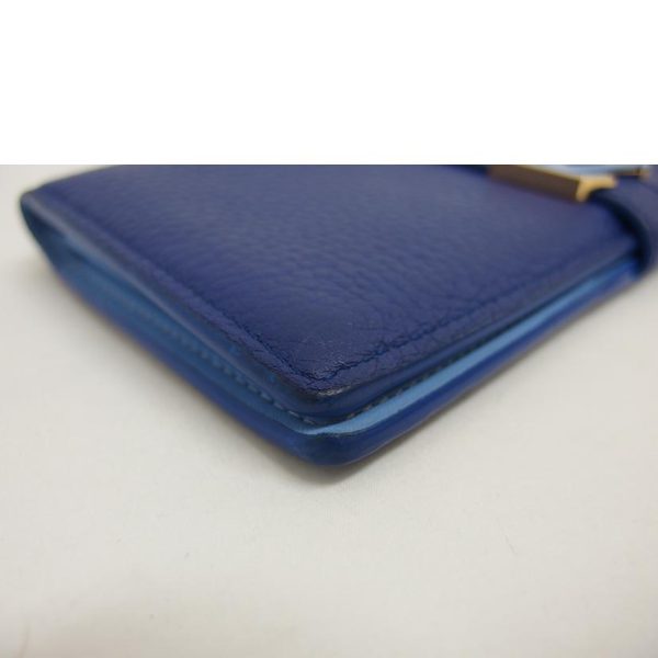 02728 9 Louis Vuitton Vertical Wallet Taurillon Wallet Blue