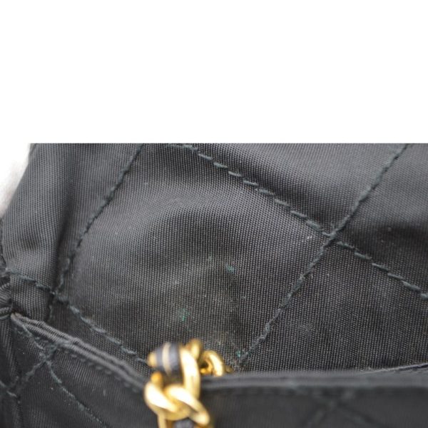 02737 9 Prada Tessuto Quilted Shoulder Chain Tote Nero