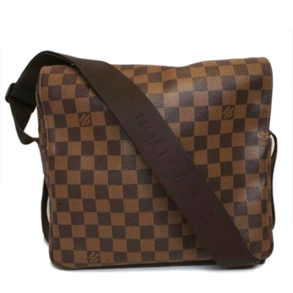 02742 1 Louis Vuitton Naviglio Damier Shoulder Bag Brown