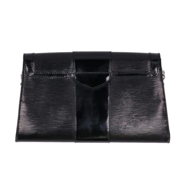 02756 2 Louis Vuitton Jena Epi Clutch Bag Black