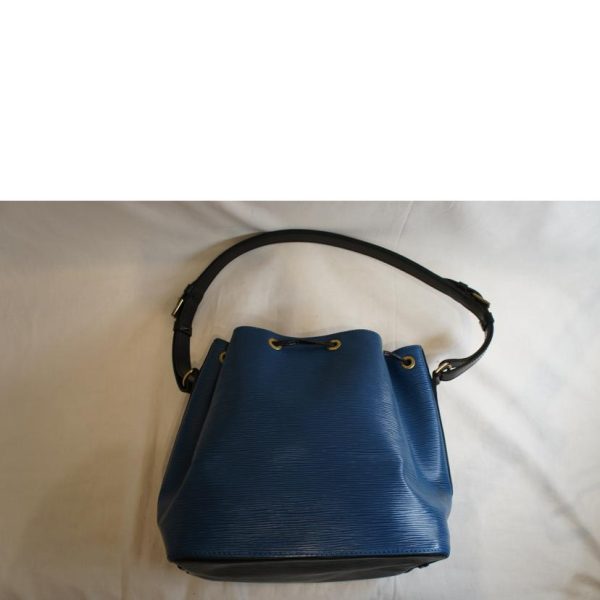 02773 2 Louis Vuitton Petit Noe Bag Epi Leather Blue and Black