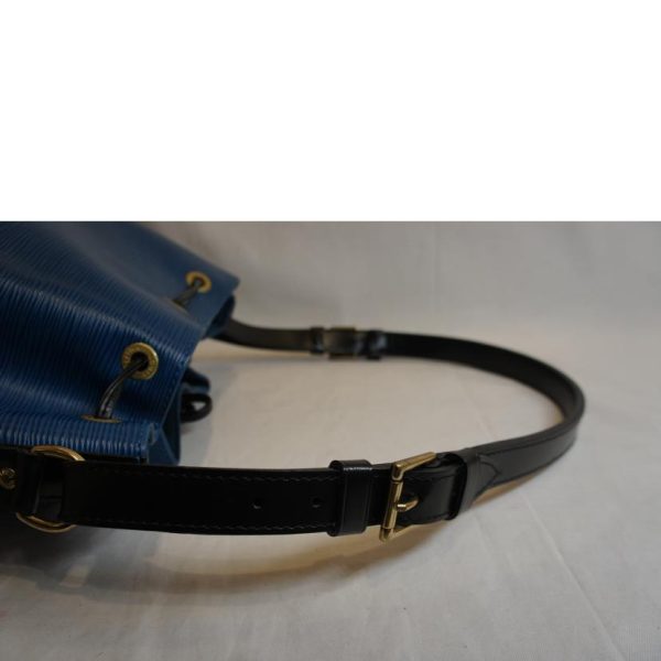 02773 4 Louis Vuitton Petit Noe Bag Epi Leather Blue and Black