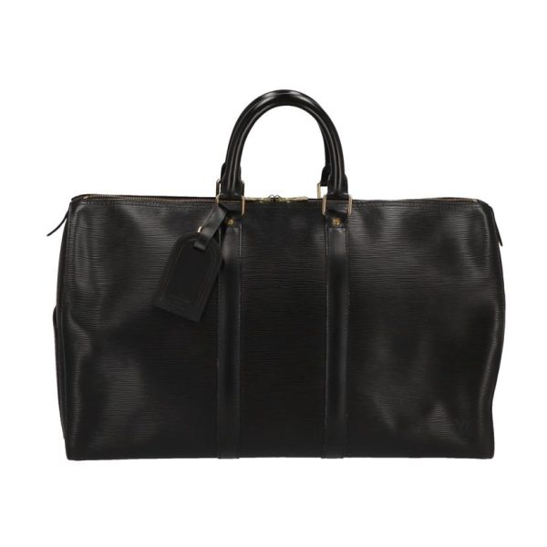 02780 1 Louis Vuitton Keepall 45 Bag Epi Leather Black