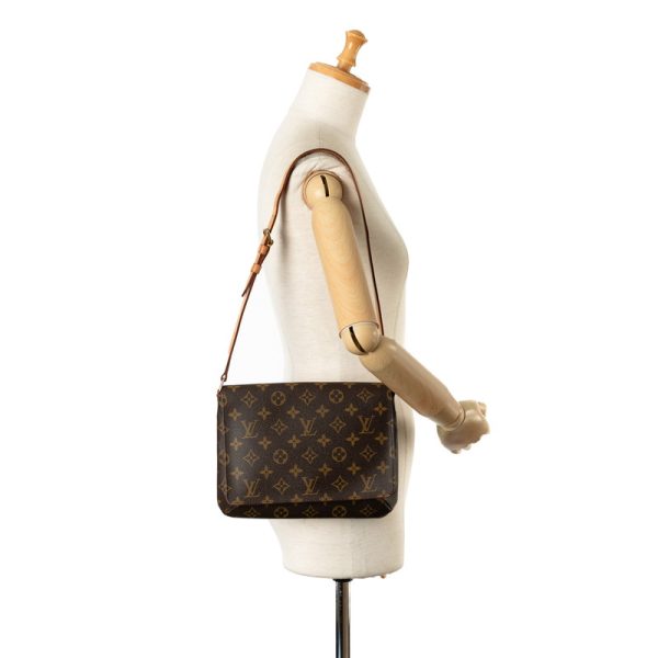 027iuqehom1r5lbx 12 Louis Vuitton Monogram Musette Tango Short M51257 Brown