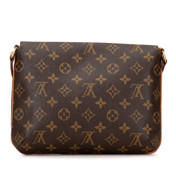 027iuqehom1r5lbx 3 Louis Vuitton Monogram Musette Tango Short M51257 Brown