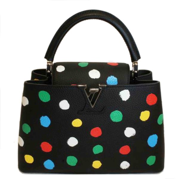 02805 1 Louis Vuitton Capucines MM Yayoi Kusama YK Handbag