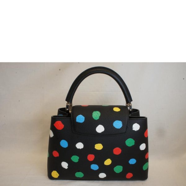 02805 2 Louis Vuitton Capucines MM Yayoi Kusama YK Handbag