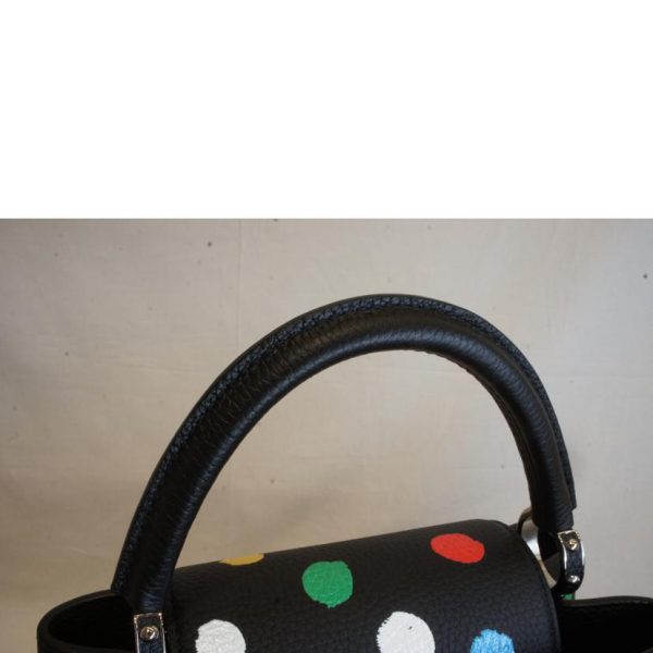 02805 4 Louis Vuitton Capucines MM Yayoi Kusama YK Handbag