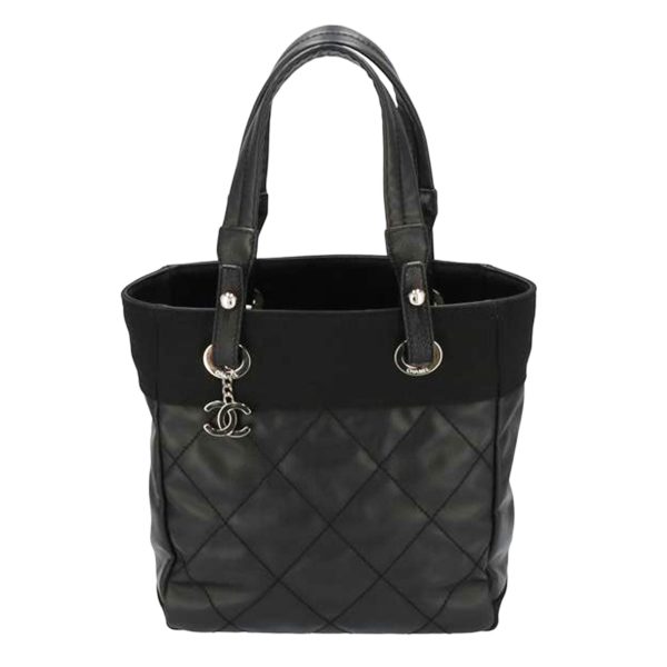 02823 1 Chanel Paris Biarritz Tote Black