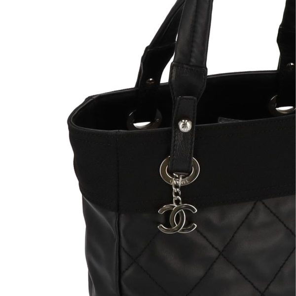 02823 6 Chanel Paris Biarritz Tote Black