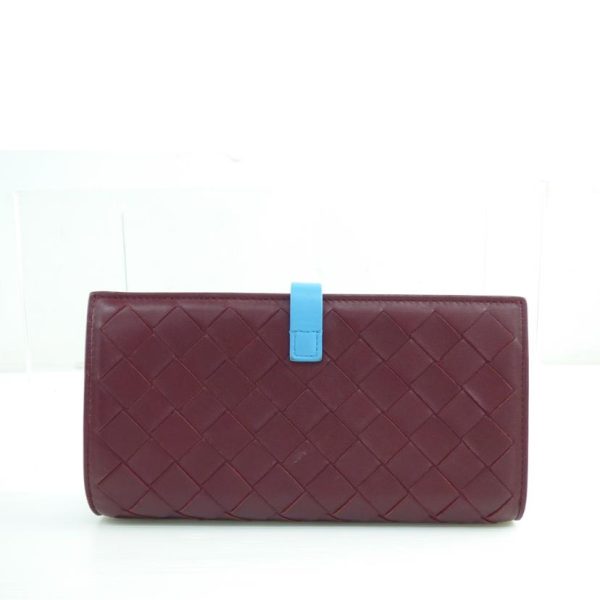 02853 2 Bottega Veneta Intrecciato Leather Long Wallet