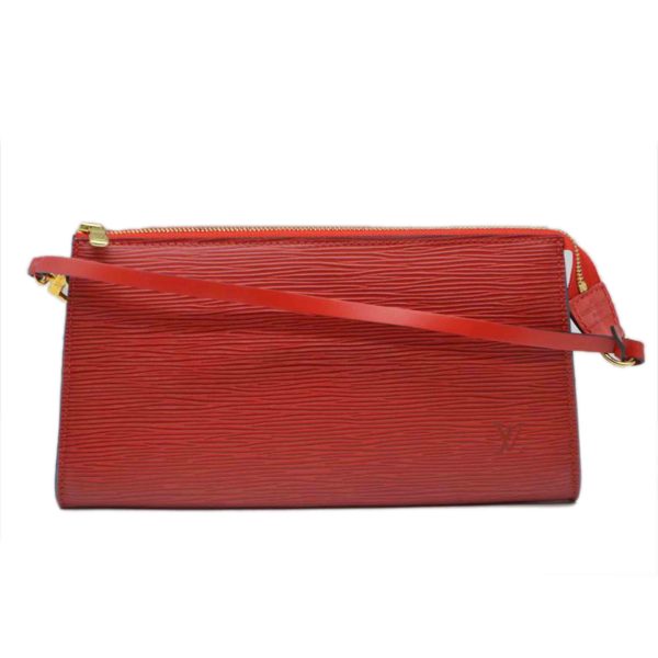 02904 1 Louis Vuitton Pochette Accessoire Epi Handbag Castilian Red