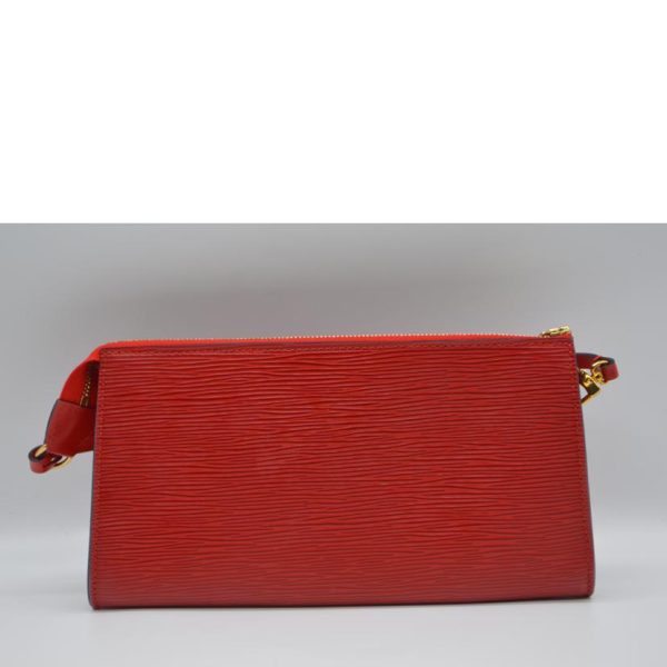 02904 2 Louis Vuitton Pochette Accessoire Epi Handbag Castilian Red