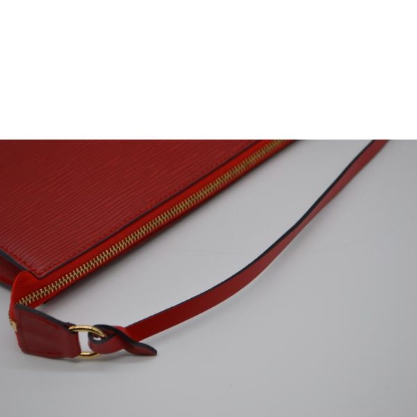 02904 4 Louis Vuitton Pochette Accessoire Epi Handbag Castilian Red