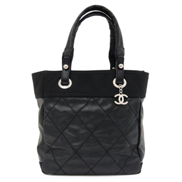 02939 1 Chanel Paris Biarritz Tote PM Black