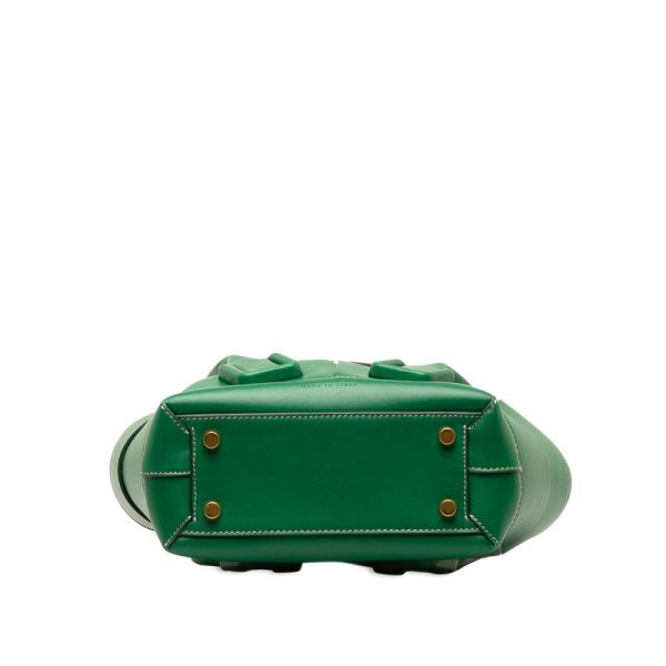 02q1cmojiacc9euu 4 Bottega Veneta Maxi Intrecciato Mini Arco 2WAY Green Leather