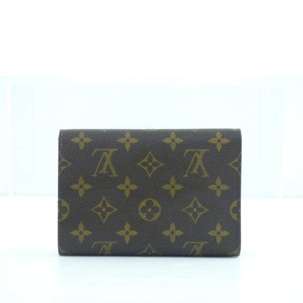 03020 2 Louis Vuitton Porte Tresor Etuit Papier Monogram Wallet Brown