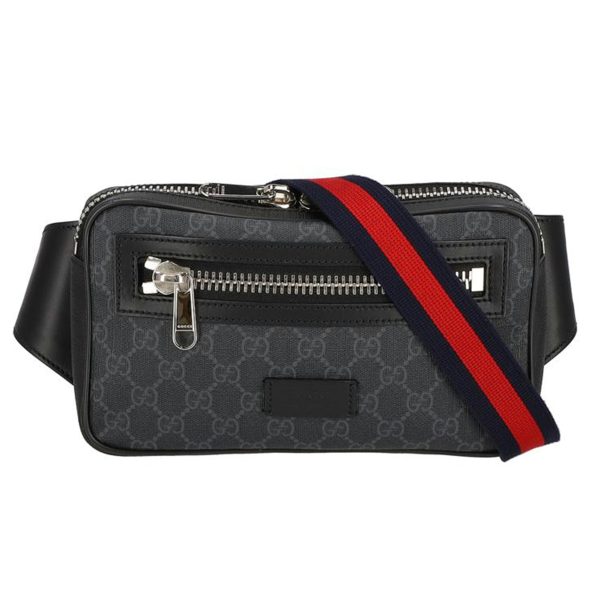 03069 1 Gucci Gg Supreme Belt Bag Black