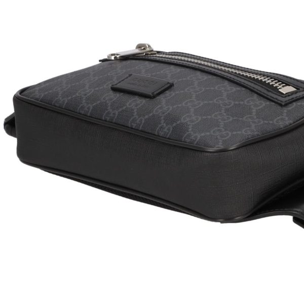 03069 3 Gucci Gg Supreme Belt Bag Black