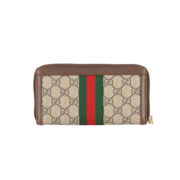 03090 2 Gucci Gg Supreme Round Zipper Wallet