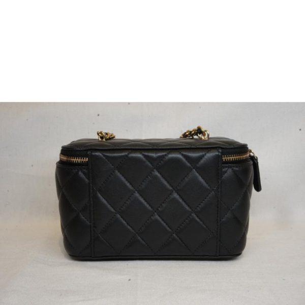 03116 2 Chanel Matrassel Lambskin Chain Vanity Bag