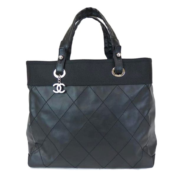 03178 1 Chanel Paris Biarritz Tote Bag Black