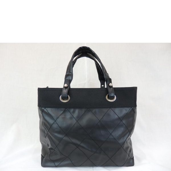 03178 2 Chanel Paris Biarritz Tote Bag Black