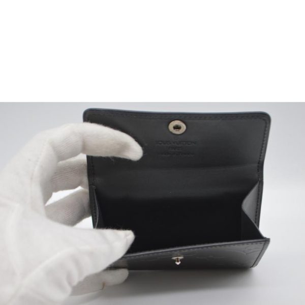 03239 4 Louis Vuitton Ludlow Monogram Matte Wallet Black