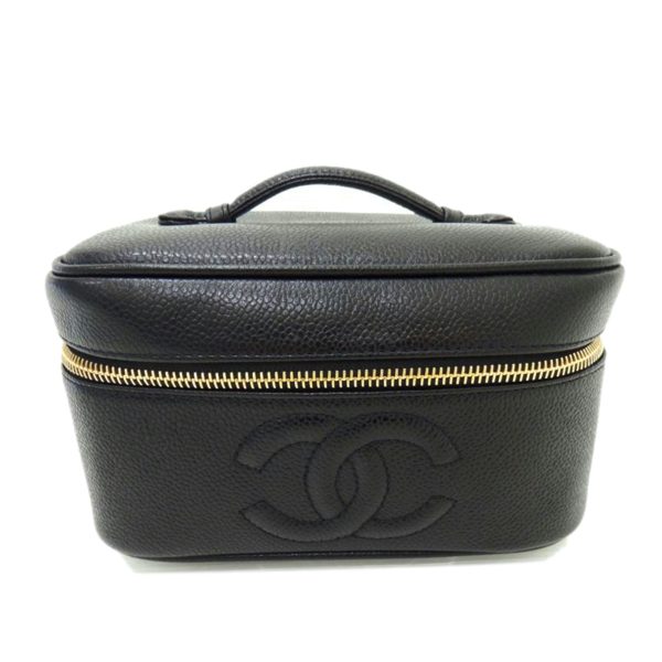 03281 1 Chanel Cocomark Vanity Bag Black