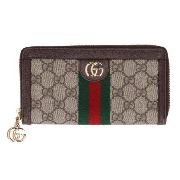 03335 1 Gucci Ophidia GG Canvas Round Zip Wallet