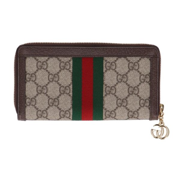 03335 2 Gucci Ophidia GG Canvas Round Zip Wallet