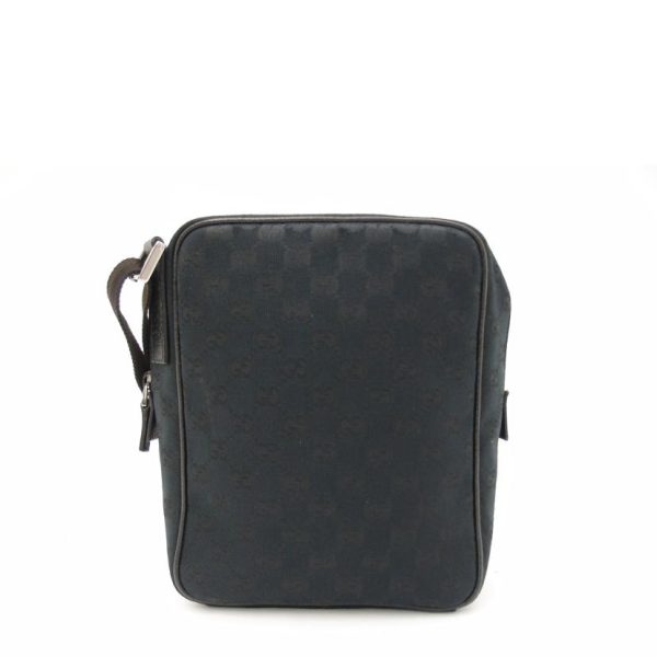 03417 2 Gucci GG Canvas Shoulder Bag Black