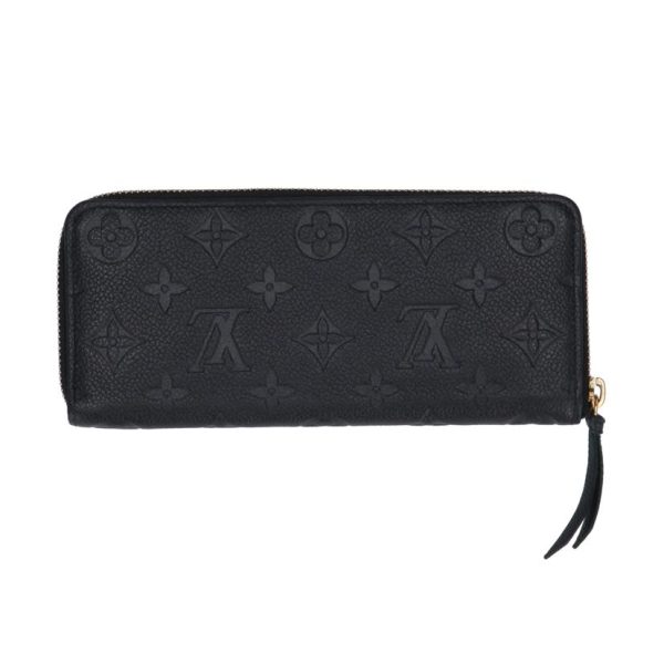 03464 2 Louis Vuitton Clemence Wallet Monogram Empreinte Black