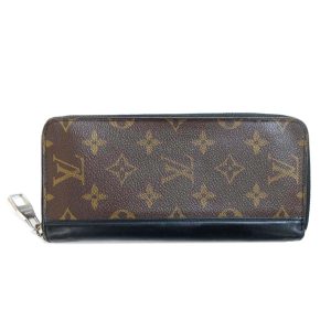 03465 1 Louis Vuitton Monogram Portomone Guze Coin Case Leather Brown