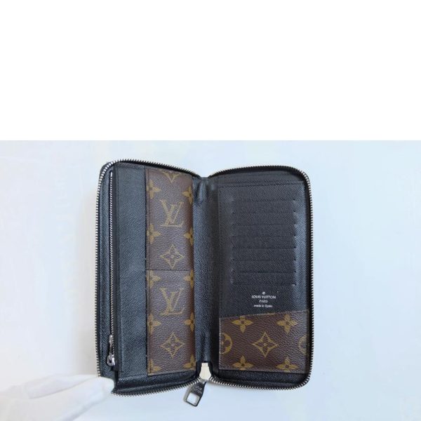 03465 4 Louis Vuitton Zippy Wallet Vertical Macassar Wallet