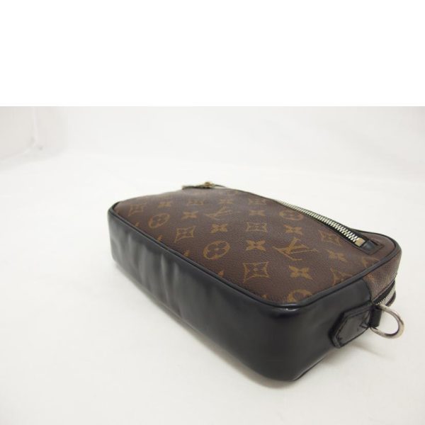 03497 3 Louis Vuitton Pochette Kasai Monogram Clutch Bag Brown