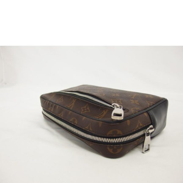 03497 4 Louis Vuitton Pochette Kasai Monogram Clutch Bag Brown