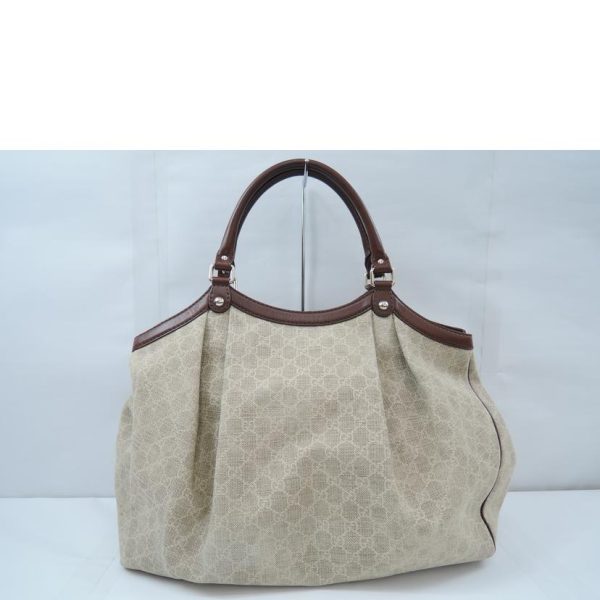 03505 2 Gucci Sookie GG Canvas Tote Bag Off White