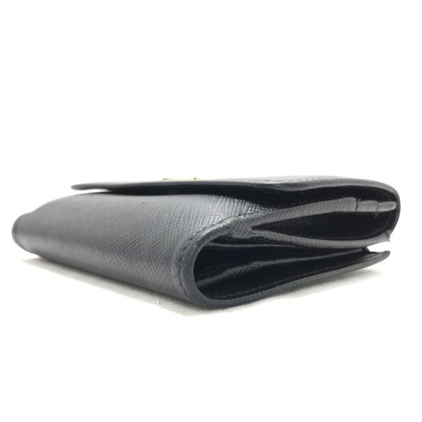 03623 3 Prada Saffiano Bifold Wallet Bag Black