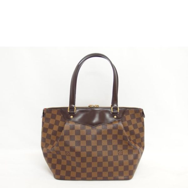 03688 2 Louis Vuitton Westminster Damier Tote Bag Brown