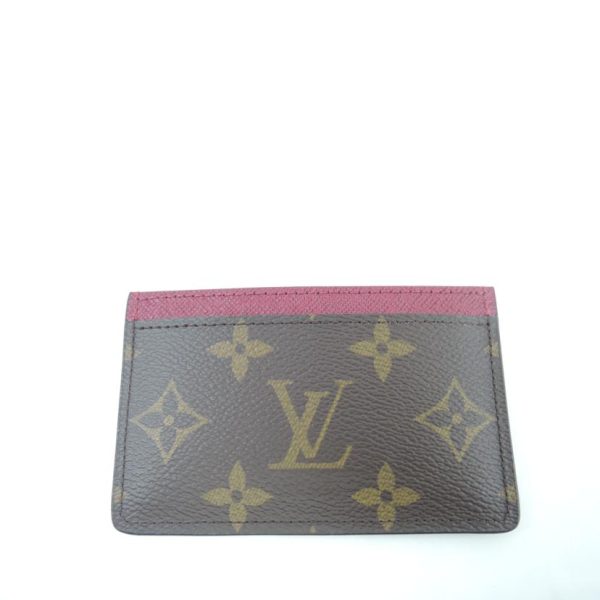 03734 2 Louis Vuitton Porte Carte Sampler Monogram Fuchsia