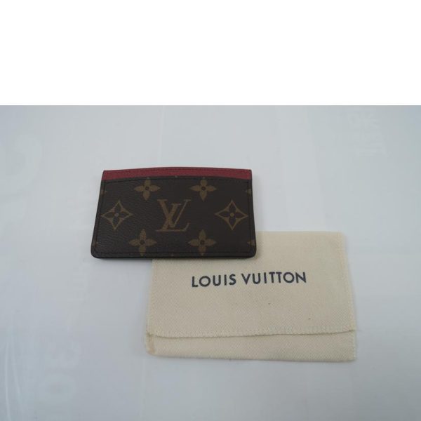 03734 5 Louis Vuitton Porte Carte Sampler Monogram Fuchsia