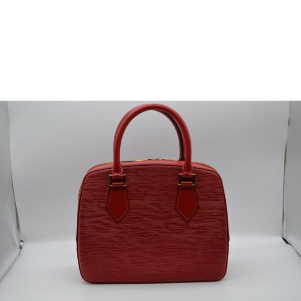 03789 2 Louis Vuitton Sablon Bag Epi Castilian Red