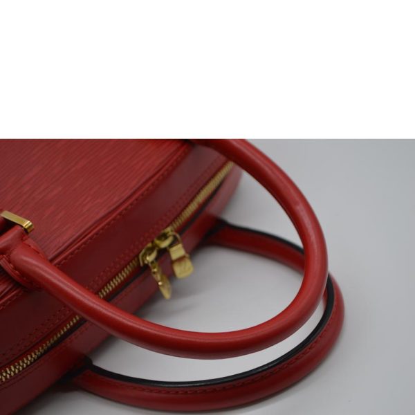 03789 4 Louis Vuitton Sablon Bag Epi Castilian Red