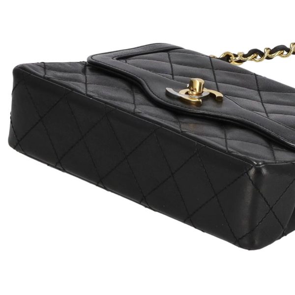 03797 4 Chanel Matelasse Chain Shoulder Bag Black