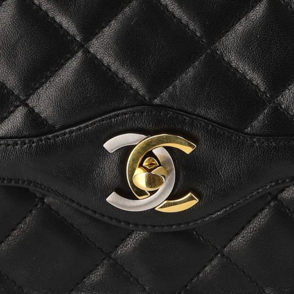 03797 8 Chanel Matelasse Chain Shoulder Bag Black