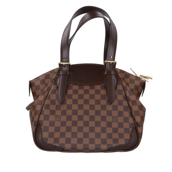 03919 2 Louis Vuitton Verona MM Damier Ebene Bag Brown