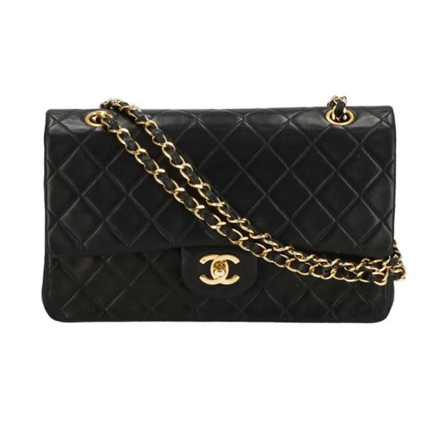 03964 1 Chanel Vintage Matelassé W Flap Chain Shoulder Bag Paris Limited