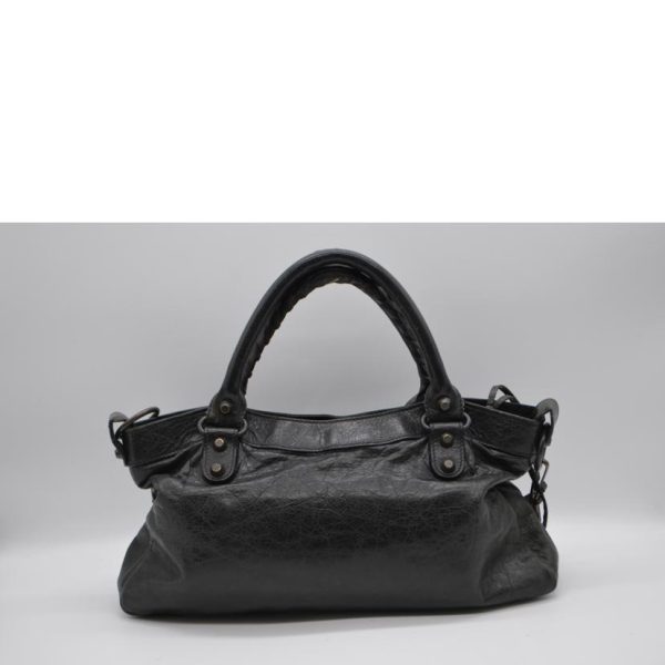 04021 2 Balenciaga The First 2Way Handbag Black